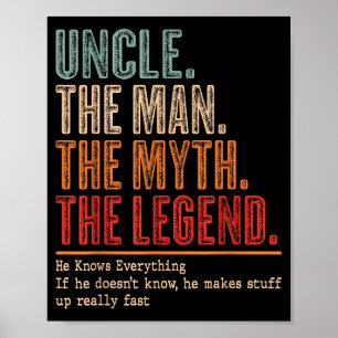 Uncle The Man The Myth The Bad Influence He Knows  Poster