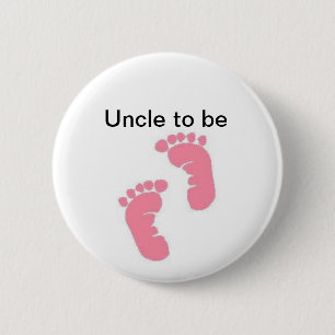 Uncle to be 2 inch round button