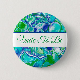 Uncle To Be   Boy's  Baby Shower    Button