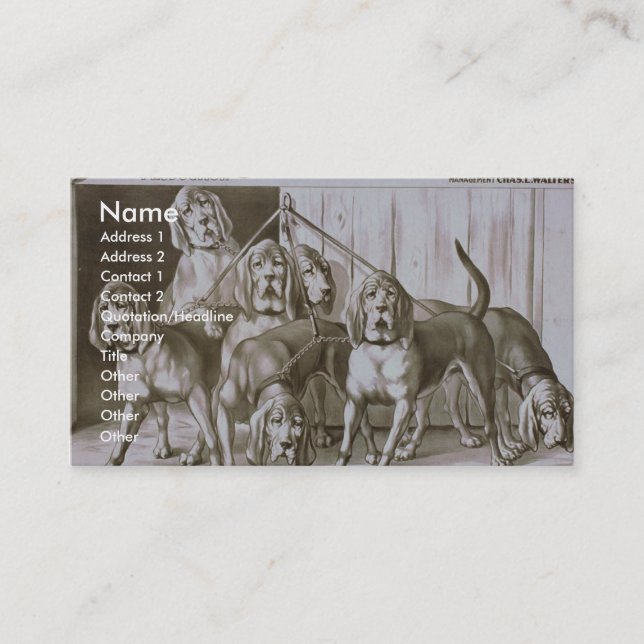 Uncle Tom's Cabin Business Card (Front)