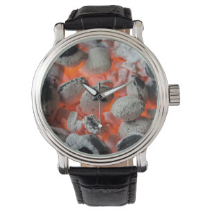 Uncle Tony's BBQ Charcoal Briquettes Wrist Watch
