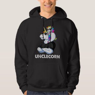 Unclecorn - Unicorn Uncle And Baby Fathers Day 202 Hoodie