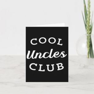 Uncles Club Best Uncle Ever Funny Fathers Day New  Card