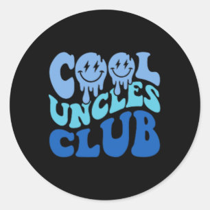 Uncles Club Best Uncle Ever Funny Fathers Day Pock Classic Round Sticker