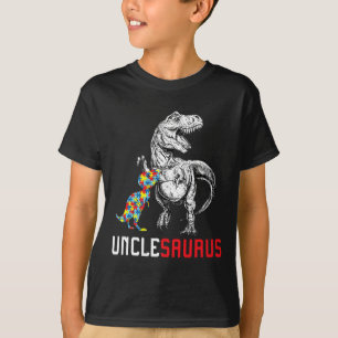 Unclesaurus Autism Awareness Uncle Saurus Family G T-Shirt