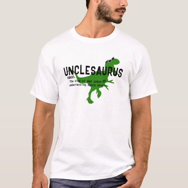 UNCLESAURUS - Funny Dinosaur Uncle Definition T-Shirt (Front)