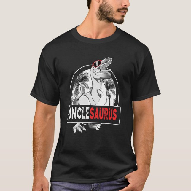 Unclesaurus Rex Uncle Saurus Dinosaur Men Boys T-Shirt (Front)