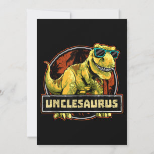 Unclesaurus T rex Uncle Saurus Dinosaur Invitation