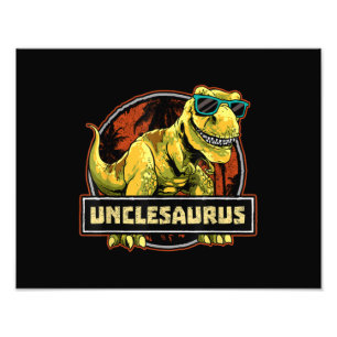 Unclesaurus T rex Uncle Saurus Dinosaur Photo Print