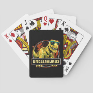 Unclesaurus T rex Uncle Saurus Dinosaur Playing Cards