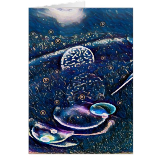 Uncommon Alien Worlds Abstract Photography Card