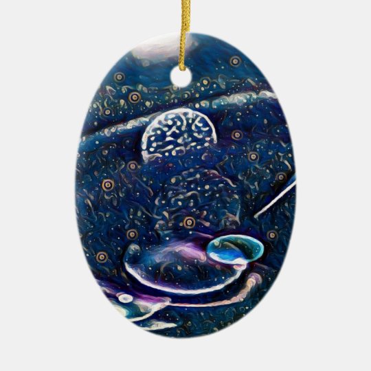 Uncommon Alien Worlds Abstract Photography Ceramic Ornament