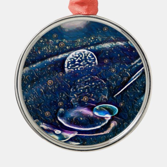 Uncommon Alien Worlds Abstract Photography Metal Ornament