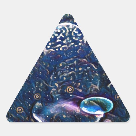 Uncommon Alien Worlds Abstract Photography Triangle Sticker