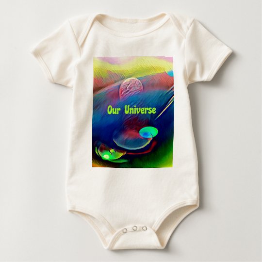 Uncommon Bright Rainbow Our Universe Abstract Baby Bodysuit
