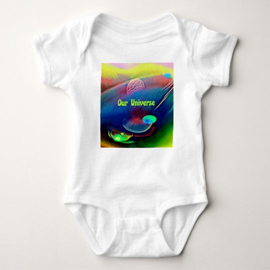 Uncommon Bright Rainbow Our Universe Abstract Baby Bodysuit