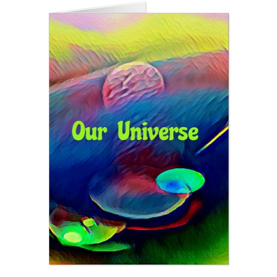 Uncommon Bright Rainbow Our Universe Abstract Card
