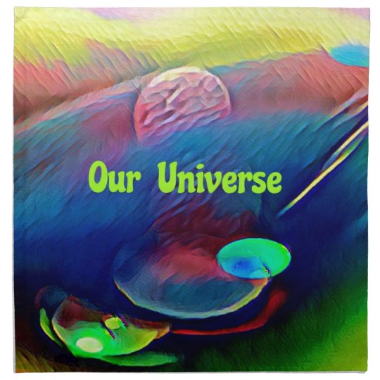 Uncommon Bright Rainbow Our Universe Abstract Napkin