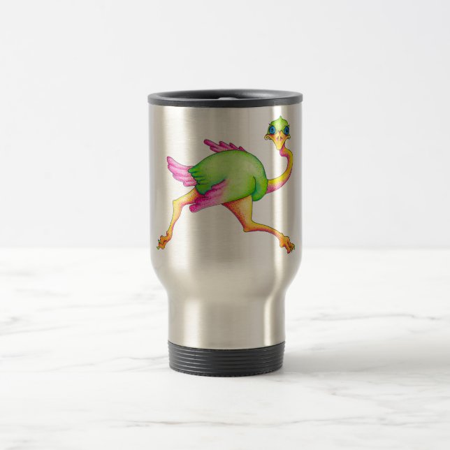 Uncommon Ostrich Travel Mug (Center)