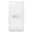 Simple Name Clear Coque