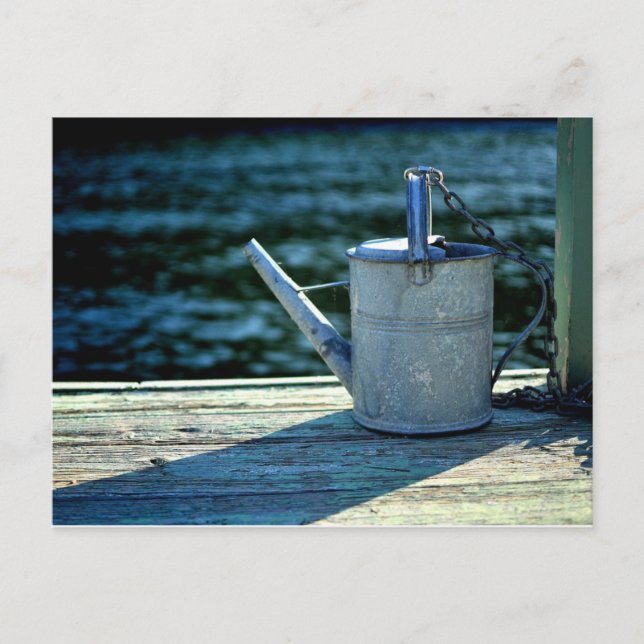 Uncommonly Beautiful postcard (watering can) (Front)