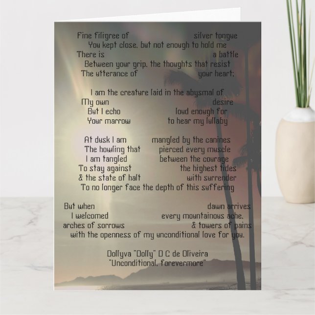 Unconditional forevermore card (Front)