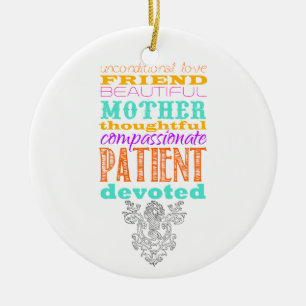 Unconditional love ceramic ornament