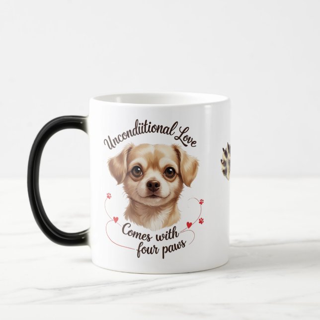 Unconditional Love Comes with Four Paws – Morphing Magic Mug (Left)