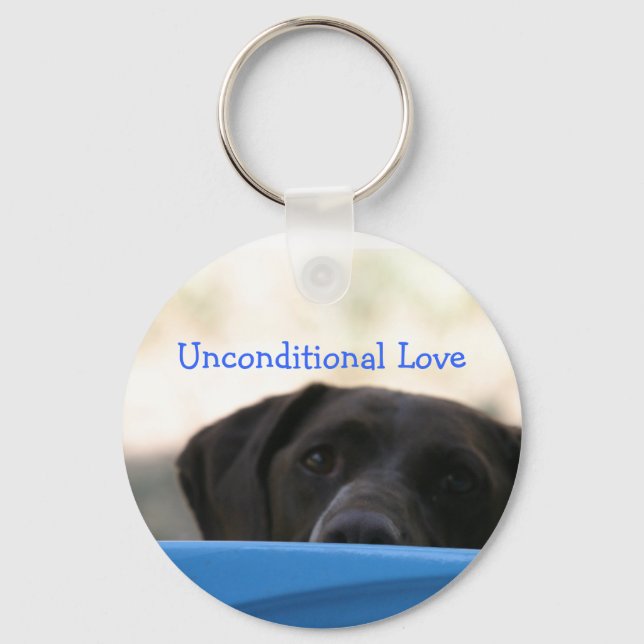 Unconditional Love Dog Keychain (Front)