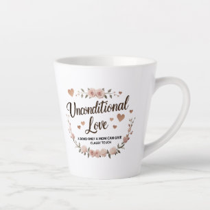 Unconditional Love Latte Mug – Elegant Pink Rose