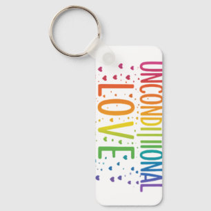 Unconditional Love Rectangle Keychain