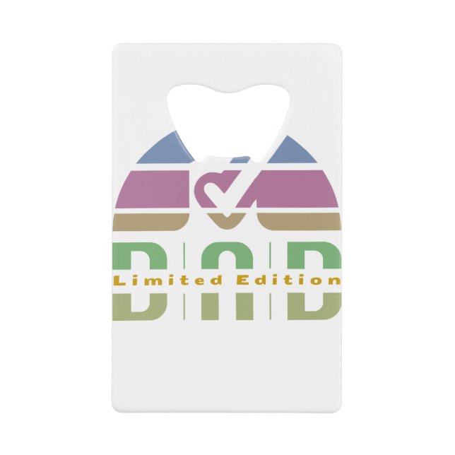 Unconditional Love: The Heart of Fatherhood Credit Card Bottle Opener (Front)