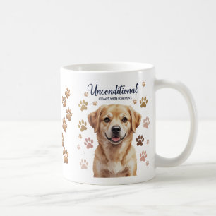 Unconditional Love with Four Paws Coffee Mug