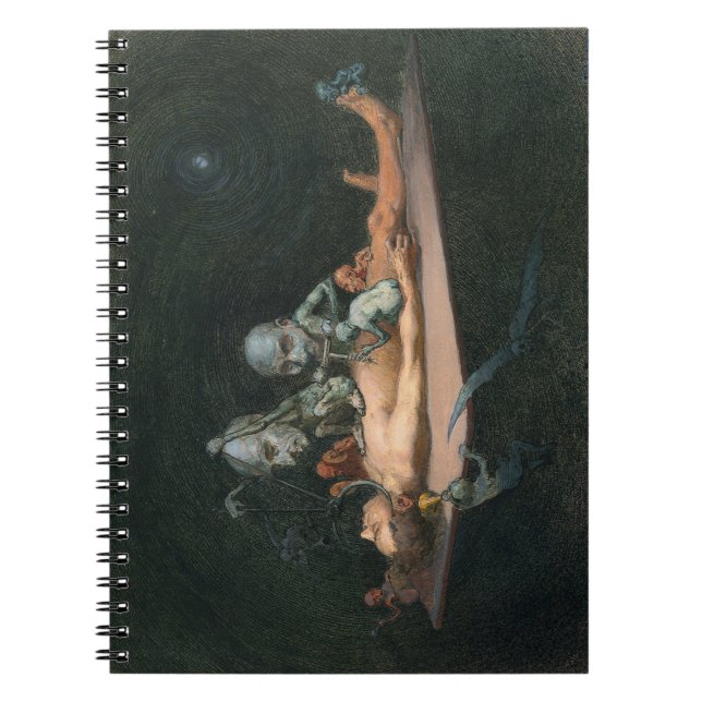 Unconscious Man Chloroform Seeing Demons Notebook (Front)