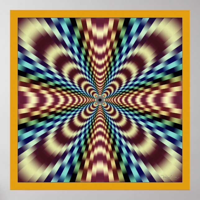 Uncontrollable Vibrations Optical Illusion Poster (Front)