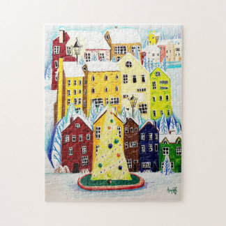 UNconventionally Cozy Christmas Town - PUZZLE! Jigsaw Puzzle