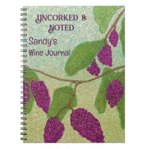 Uncorked & Noted Personalized Wine Notebook