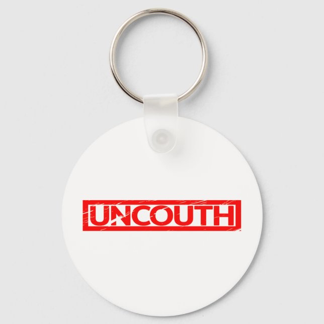 Uncouth Stamp Keychain (Front)