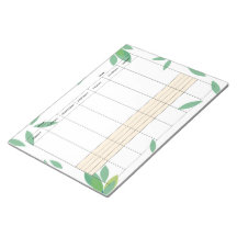 Undated Minimal Weekly Planner Notepad
