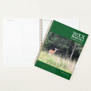 Undated Monthly Deer Planner Book