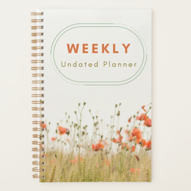 Undated Weekly Planner (Front)