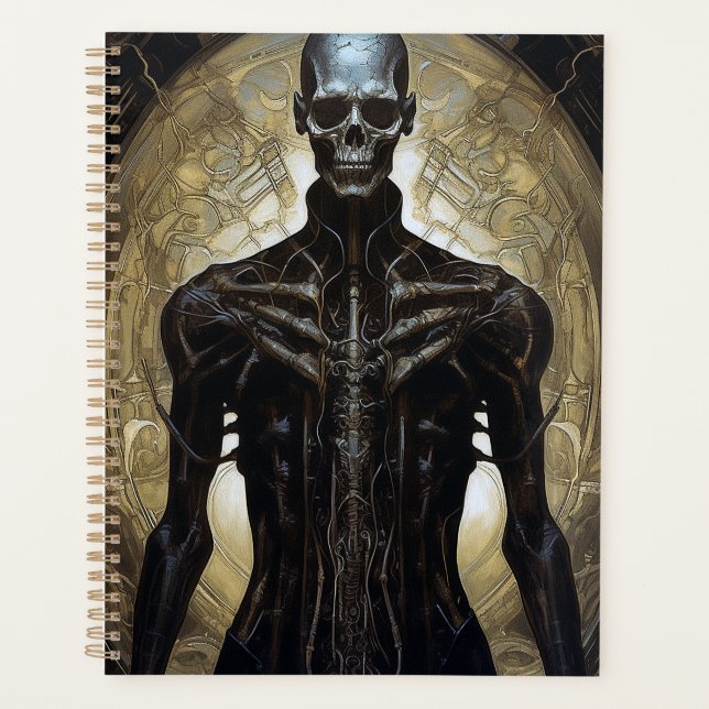 Undead Cyborg Sci-Fi Horror Art Planner (Front)