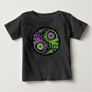Undead Harmony: Zombie Yin Yang Symbol Baby T-Shirt