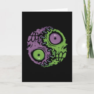 Undead Harmony: Zombie Yin Yang Symbol Card