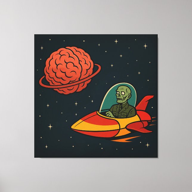 Undead Missle Man Canvas Print (Front)