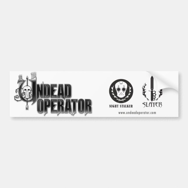 Undead Operator Bumper Sticker (Front)