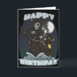 Undead Pirate Ship Birthday Card<br><div class="desc">Set sail for the unknown with this design by altoonativ.</div>