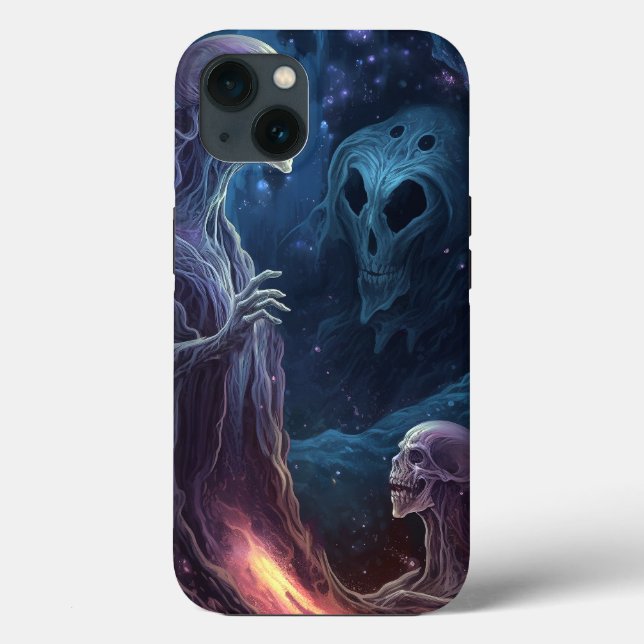 Undead Skeleton Creatures Horror Art Case-Mate iPhone Case (Back)