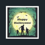 Undead Zombies Zombie Halloween Party Napkin<br><div class="desc">customize for your event. 
Designed by Freepik</div>