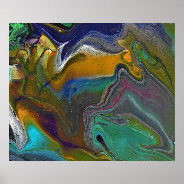 Undecided 2 Psychedelic Abstract Art Print (Front)